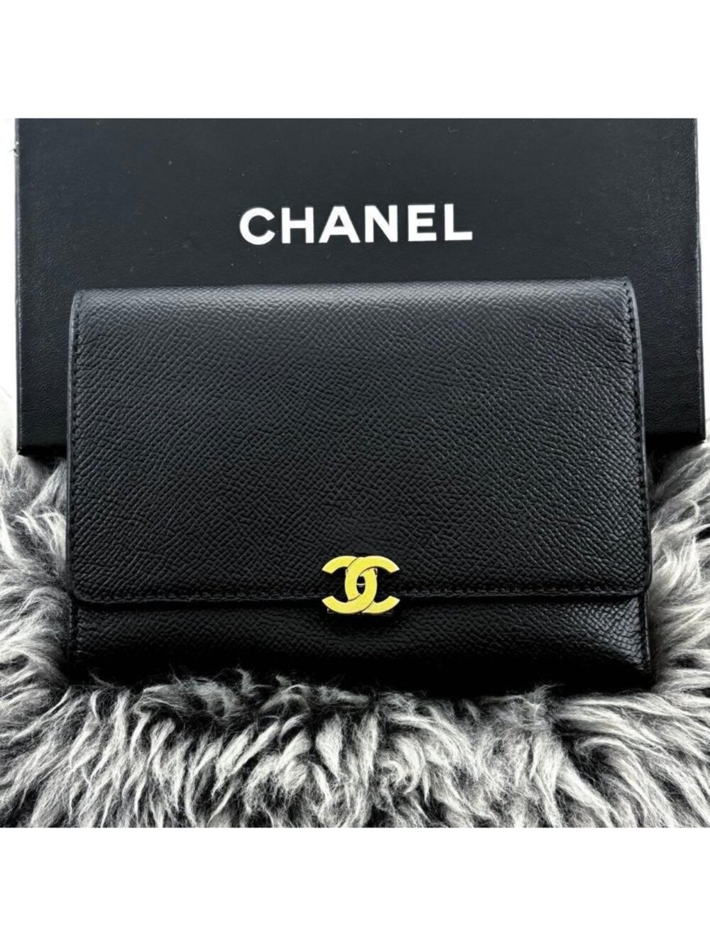 Chanel Wallet Coco Lock Trifold